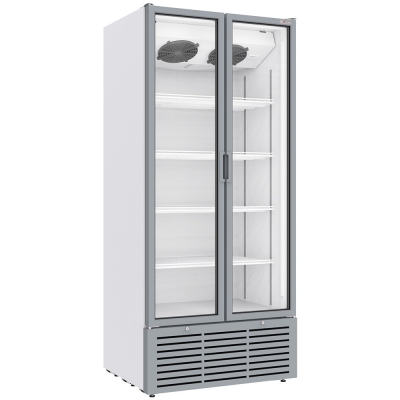 Vitrine ventilée positive 804 litres, 2 portes battantes, BLANCHE WR-80SB-SW